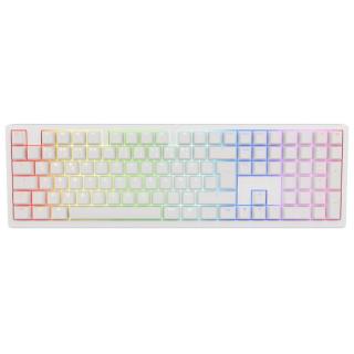 Billentyűzet Ducky Zero 6108 Pure White Wireless Gaming, ISO / Német, MX2A Blue