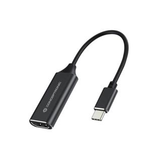 Conceptronic átalakító - ABBY03B (USB-C 3.2 to HDMI, 4K / 60Hz, aluminium, fekete)