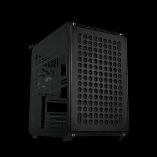 COOLER MASTER Ház Mid ATX QUBE 500 FLATPACK BLACK EDITION, 1db Ventilátorral, Tápegység nélkül, fekete