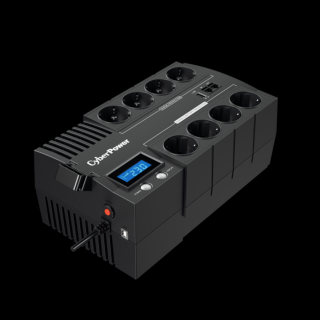 CYBERPOWER UPS BR1200ELCD (8 aljzat) 1200VA 720W, 230V szünetmentes elosztósor + USB LINE-INTERACTIVE