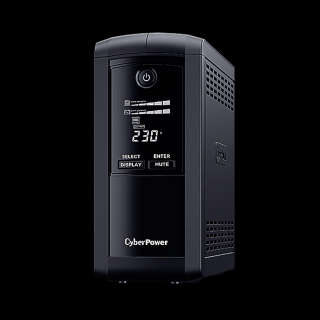 CYBERPOWER UPS VP700ELCD (3xIEC 320) 700VA 390W 230V szünetmentes tápegység + USB LINE-INTERACTIVE