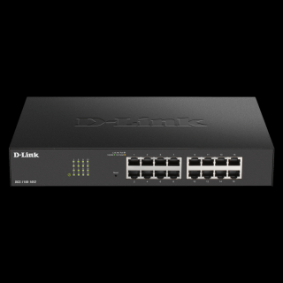 D-LINK Switch 16x1000Mbps Fémházas Asztali Menedzselhető, DGS-1100-16V2 / E