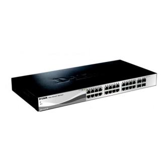 D-LINK Switch 24x1000Mbps + 4xGigabit SFP Menedzselhető Rackes, DGS-1210-28 / E