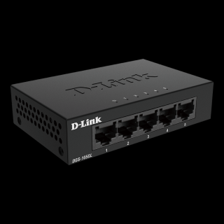 D-LINK Switch 5x1000Mbps Fémházas Asztali, DGS-105GL / E