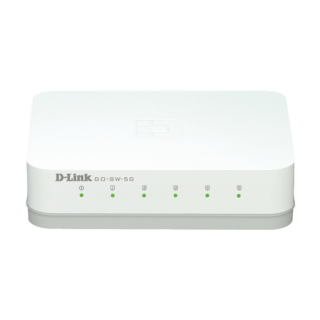 D-LINK Switch 5x1000Mbps Műanyagházas Asztali, GO-SW-5G / E