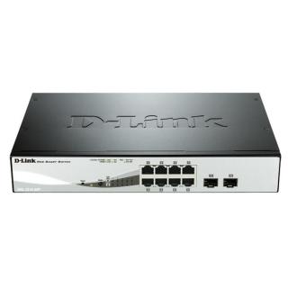 D-LINK Switch 8x1000Mbps(8xPOE) + 2xGigabit SFP Menedzselhető Rackes, DGS-1210-08P / E