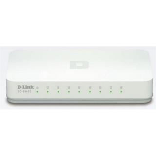 D-LINK Switch 8x100Mbps Műanyagházas Asztali, GO-SW-8E / E