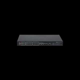 Dahua Menedzselhető PoE switch - PFS4226-24ET-360-V3 (24x 10 / 100 PoE / PoE+ (360W) + 2x gigabit / SFP combo uplink,HighPoE)