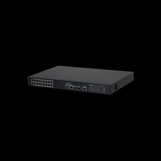 Dahua Menedzselhető PoE switch - S4220-16GT-190 (18x 1Gbps; 16x PoE / PoE + ; 2x 1Gbps SFP; 190W)