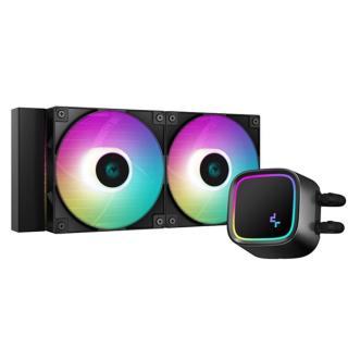 DeepCool CPU Water Cooler - LE520 (max 17,8dB; max. 145,86 m3 / h; 2x12cm, A-RGB LED)