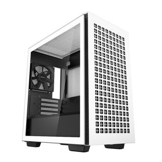 DeepCool Számítógépház - CH370 WH (fekete, ablakos, 1x12cm ventilátor, Mini-ITX / Mico-ATX, 2xUSB3.0)