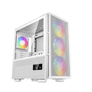 DeepCool Számítógépház - CH560 Digital WH (fehér, ablakos, 4x12cm venti, Mini-ITX / Mico-ATX / ATX / E-ATX, 2xUSB3.0)