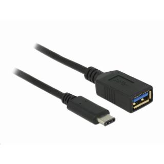 Delock 65634 USB Type-C (USB-C) apa > USB Type A anya 15 cm fekete