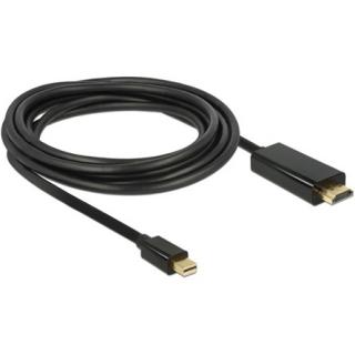 Delock Displayport mini -> HDMI M / M video jelkábel 2m fekete