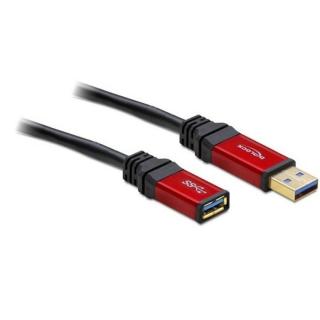 Delock Kábel - 82753 (USB-A 3.0 -> USB-A 3.0 Hoszabbító kábel, apa / anya, prémium, 2m)