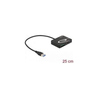 Delock Kártyaolvasó XQD / SD / Micro SD memóriakártyákhoz + A-típusú USB port