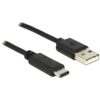Delock USB 2.0 A -> USB-C M / M adatkábel 1m fekete