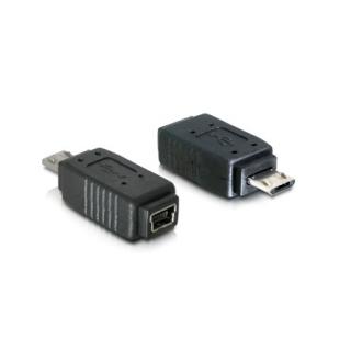 Delock USB 2.0 micro B -> USB 2.0 mini B 5pin M / F adapter