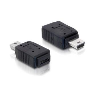 Delock USB 2.0 mini B 5pin -> USB 2.0 micro A + B M / F adapter