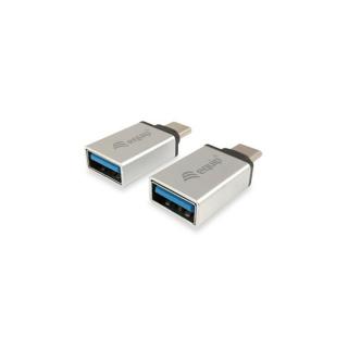 Equip Átalakító - 133473 (USB-C -> USB-A átalakító, apa / anya, ezüst)