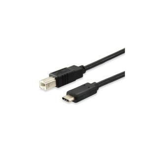 Equip Átalakító Kábel - 12888207 (USB-C -> USB-B 2.0 kábel, apa / apa, 1m)