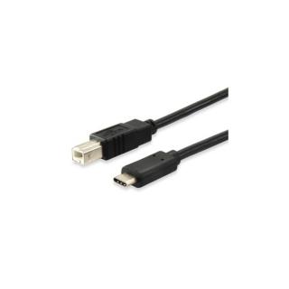 Equip Átalakító Kábel - 12888207 (USB-C -> USB-B 2.0 kábel, apa / apa, 1m)