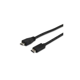 Equip Átalakító Kábel - 12888407 (USB-C -> USB MicroB 2.0 kábel, apa / apa, 1m)