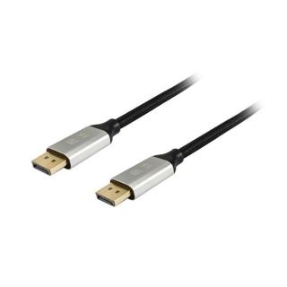 Equip Kábel - 119262 (Premium, DisplayPort1.4 kábel, 8K / 60Hz, apa / apa, fekete, 2m)