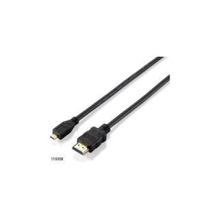 Equip Kábel - 119308 (HDMI1.4 - MicroHDMI kábel, apa / apa, 2m)