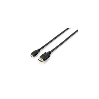 Equip Kábel - 119309 (HDMI1.4 - MicroHDMI kábel, apa / apa, 1m)