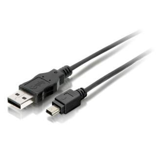 Equip Kábel - 128521 (USB2.0, A-mini5P kábel, apa / apa, 1,8m)