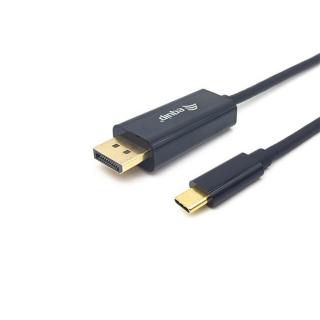 Equip Kábel - 133426 (USB-C to DisplayPort, apa / apa, 4K / 60Hz, műanyag burkolat, 1m)