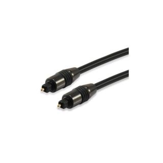 Equip kábel - 147922 (Toslink(optikai),  SPDIF, apa / apa, aranyozott csatlakozó, fekete, 3m)