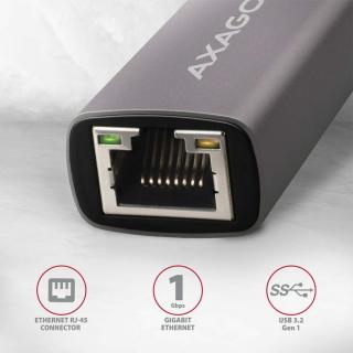 Ethernet Adapter Axagon ADE-TR Gigabit Ethernet 10/100/1000 Adapter - USB 3.1 Typ A,