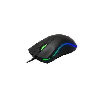 Everest Egér - SM-M9 (1000 DPI, 3gomb, 1,35m kábel, optikai, fekete, LED)
