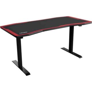 Gamer asztal Nitro Concepts D16E 1600 x 800 mm Carbon Red Elektromosan állítható