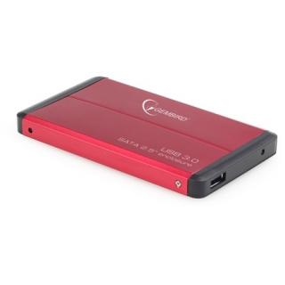 Gembird 2.5" USB3.0 SATA külső ház piros