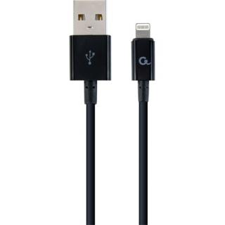 Gembird 8-pin charging and data cable, 1 m, black