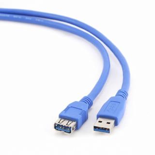 Gembird Cablexpert USB 3.0 A-A hosszabbító kábel 1.8m kék (CCP-USB3-AMAF-6)