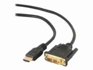 GEMBIRD CC-HDMI-DVI-15 Gembird HDMI / DVI apa-apa kábel aranyozott csatlakozóval, 4.5m, bulk