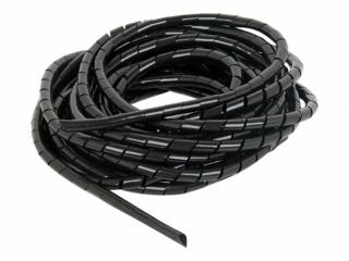 GEMBIRD CM-WR1210-01 cable organizer - Spiral Wrapping Band 10m black 12mm