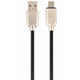 Gembird USB 2.0 A -> USB 2.0 micro B M / M adatkábel 1m fekete Premium rubber