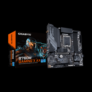 GIGABYTE Alaplap S1700 B760M GAMING X AX INTEL B760, mATX