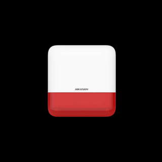 Hikvision AX Pro Sziréna - DS-PS1-E-WE (Kültéri, 110dB, Piros)
