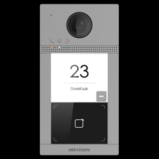 Hikvision IP kaputelefon - DS-KV8113-WME1 (2MP, kültéri egység, 1 lakásos, IP65, IR, I / O, wifi, Mifare kártyaolvasó)