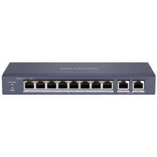 Hikvision Switch PoE - DS-3E0310P-E / M (8 port 100Mbps, 60W, 2xRJ45 1000Mbps)