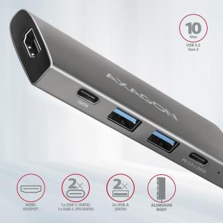 HUB AXAGON HMC-5G2 Multiport-Hub, USB 3.2 Gen2, HDMI, 2x USB-A, 2x USB-C