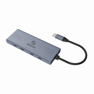 HUB USB Akasa 10Gbps USB Type-C 4 Port Hub, 4xType-C