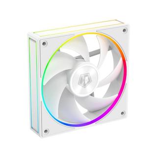 ID-Cooling Cooler 12cm - AF-127-ARGB-W (29,9dB, max. 132,52 m3 / h, 4pin, PWM, 12cm, ARGB LED, fehér)