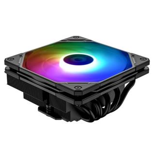 ID-Cooling CPU Cooler - IS-55 ARGB (Low profile, 31,2dB max, 92,76 m3 / h; 4pin, 5 db heatpipe, 12cm, PWM, A-RGB)